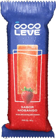 Gelado sabor morango — Coco Leve