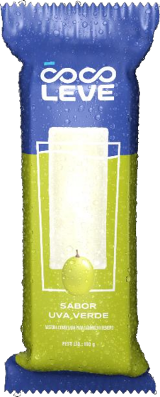 Gelado sabor uva-verde — Coco Leve